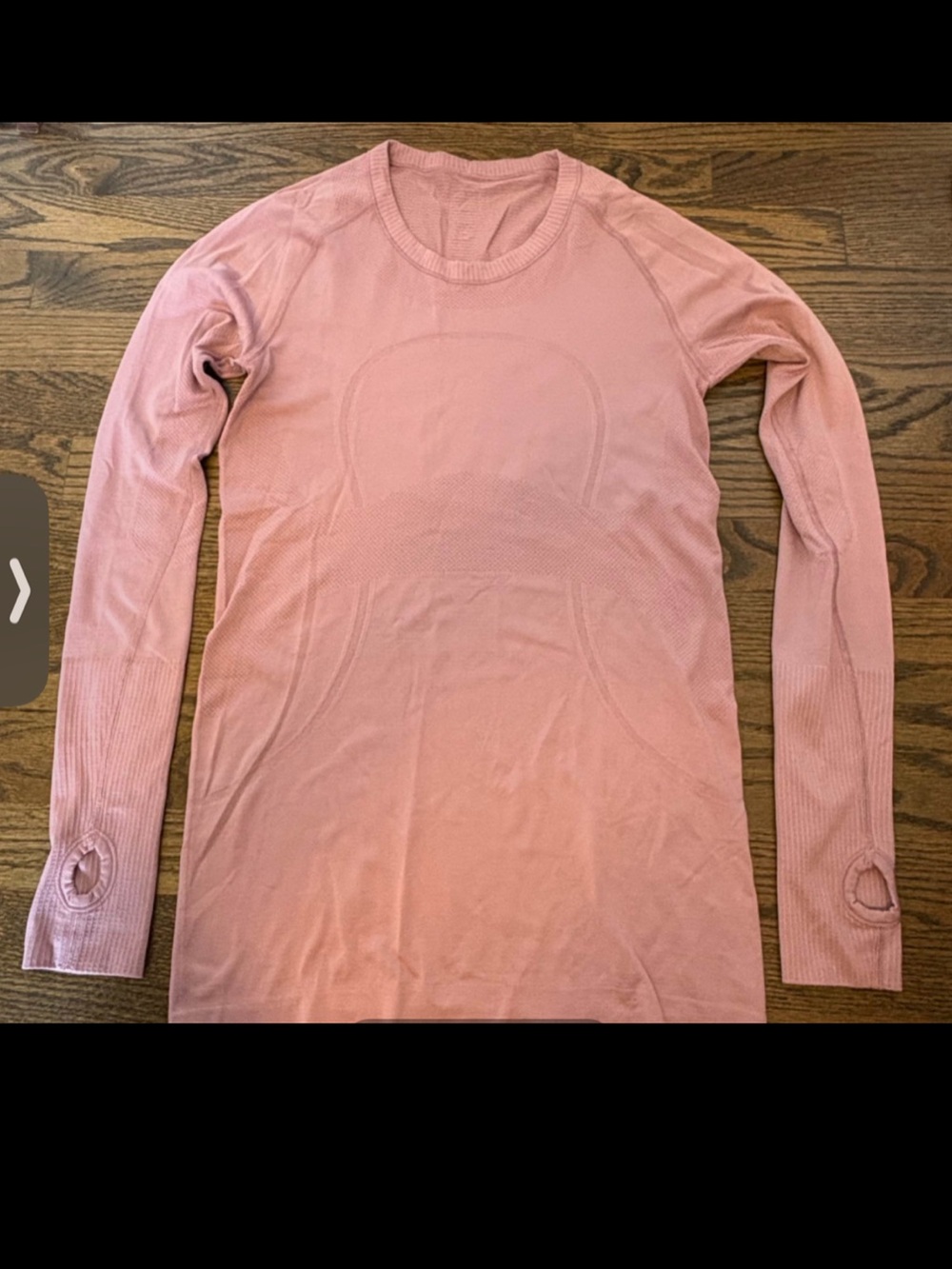 lululemon athletica Dusty Pink Long Sleeve Seamless Top sz 8